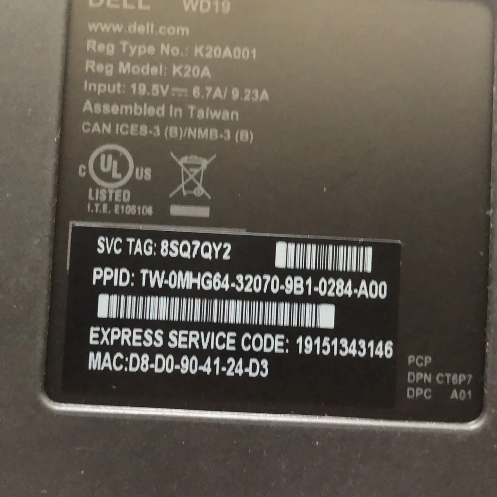 Dell docking station